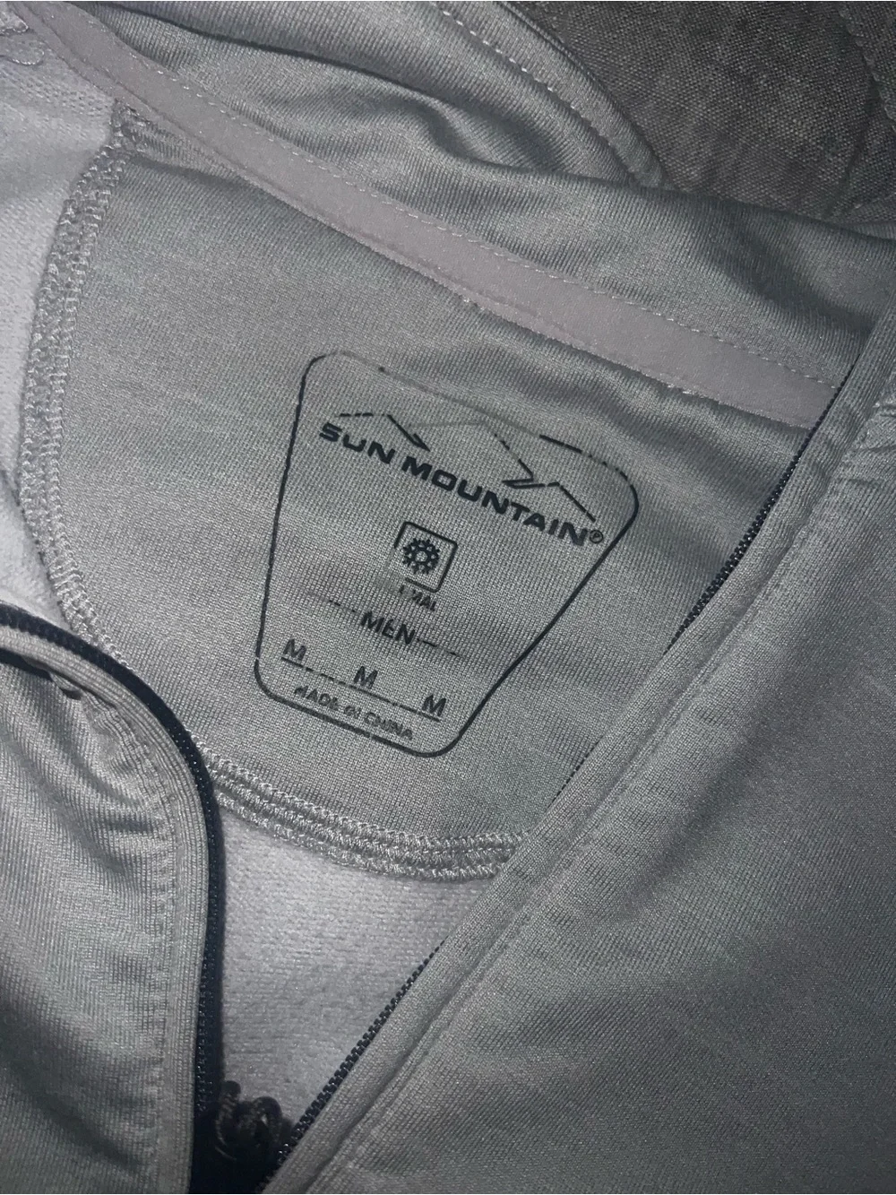 Men's Lightweight Quarter-Zip Pullover Jacket — Light Gray